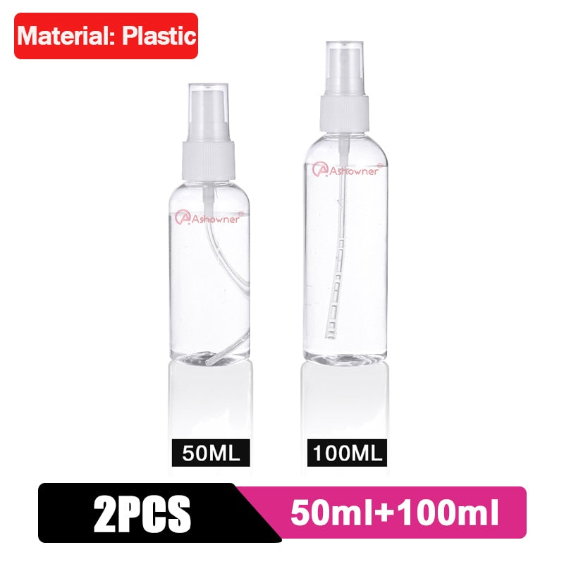 20/30/50/100 ml Plastic Spray Bottle Small Transparent Refillable Travel  Bottles